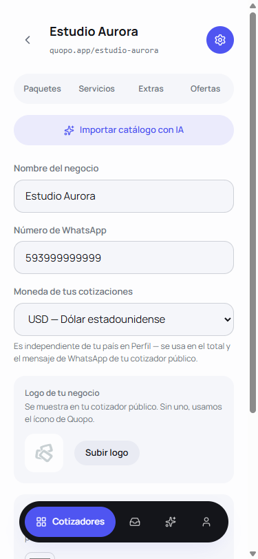 Tu marca, tu color, tu moneda